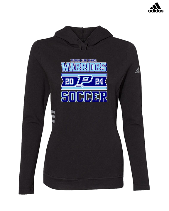 Pueblo HS Girls Soccer Stamp - Womens Adidas Hoodie