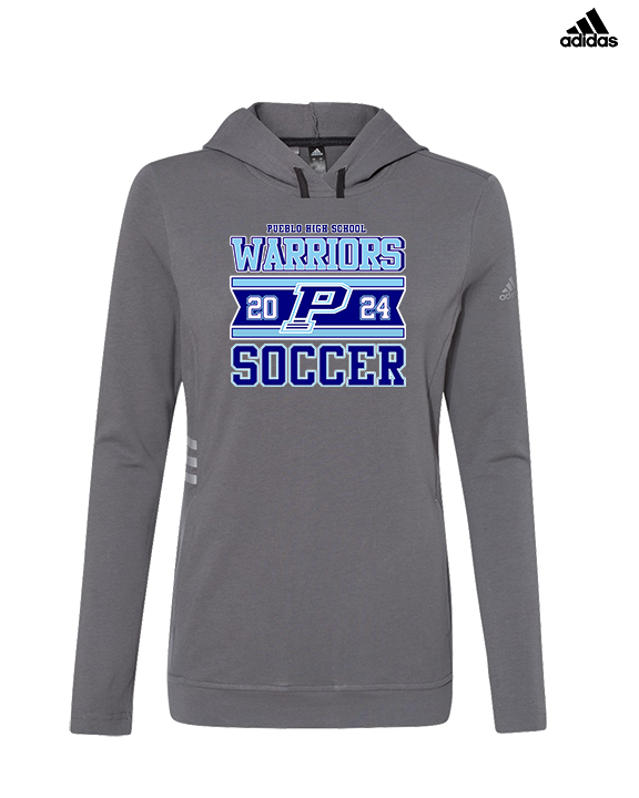 Pueblo HS Girls Soccer Stamp - Womens Adidas Hoodie