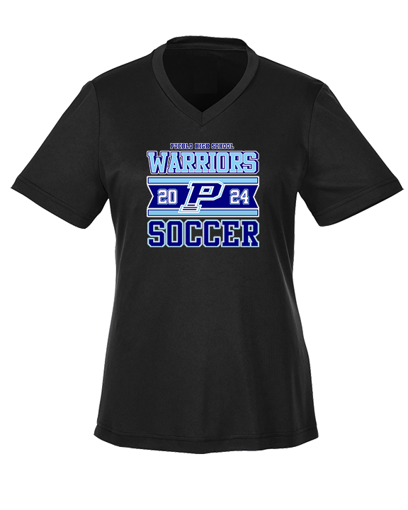 Pueblo HS Girls Soccer Stamp - Womens Performance Shirt