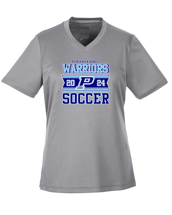 Pueblo HS Girls Soccer Stamp - Womens Performance Shirt