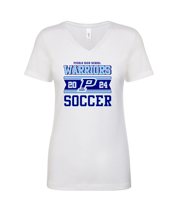 Pueblo HS Girls Soccer Stamp - Womens Vneck