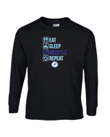 Pueblo HS Wrestling Eat Sleep Wrestle - Cotton Longsleeve