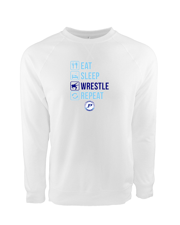 Pueblo HS Wrestling Eat Sleep Wrestle - Crewneck Sweatshirt