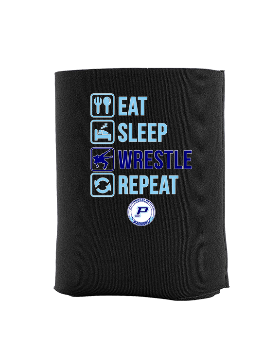 Pueblo HS Wrestling Eat Sleep Wrestle - Koozie