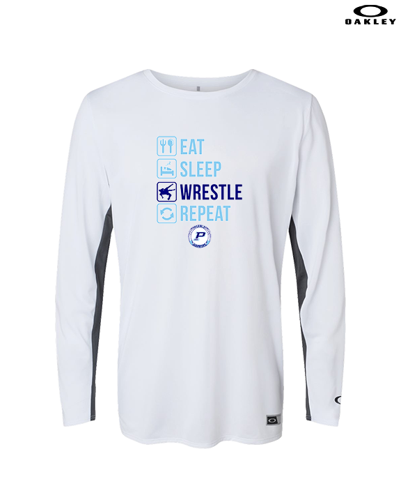 Pueblo HS Wrestling Eat Sleep Wrestle - Mens Oakley Longsleeve