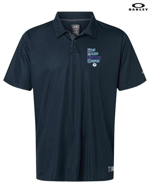 Pueblo HS Wrestling Eat Sleep Wrestle - Mens Oakley Polo