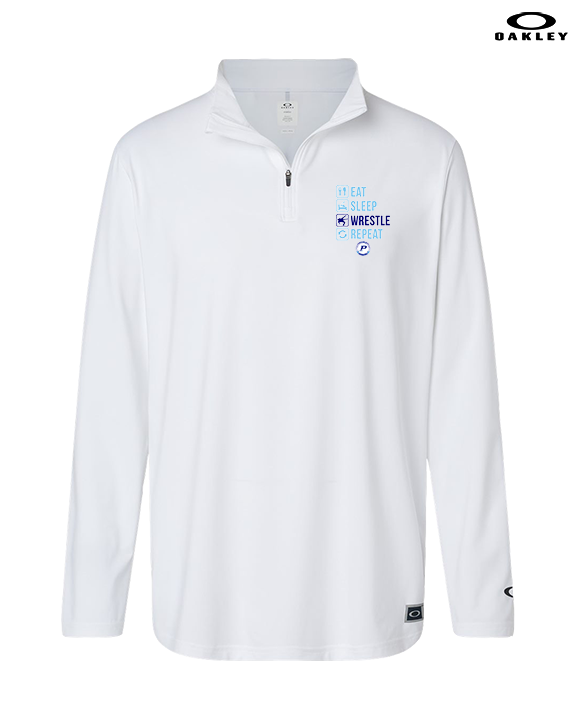 Pueblo HS Wrestling Eat Sleep Wrestle - Mens Oakley Quarter Zip