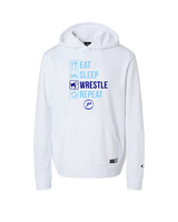 Pueblo HS Wrestling Eat Sleep Wrestle - Oakley Performance Hoodie