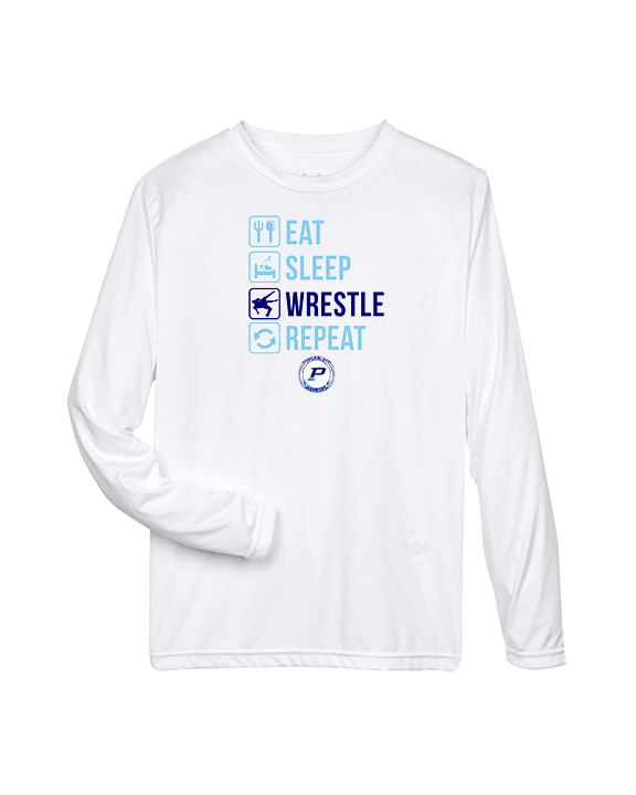 Pueblo HS Wrestling Eat Sleep Wrestle - Performance Longsleeve