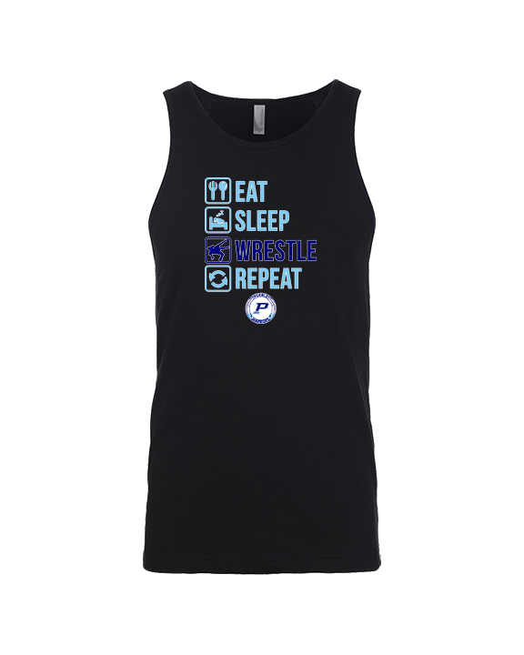 Pueblo HS Wrestling Eat Sleep Wrestle - Tank Top