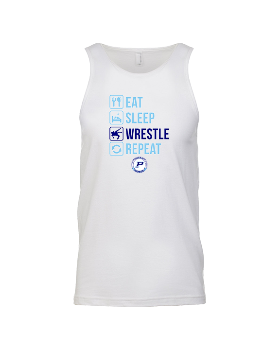 Pueblo HS Wrestling Eat Sleep Wrestle - Tank Top