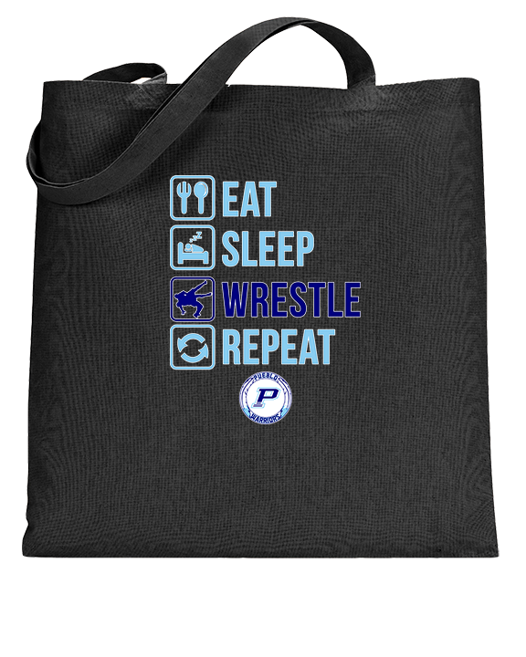 Pueblo HS Wrestling Eat Sleep Wrestle - Tote