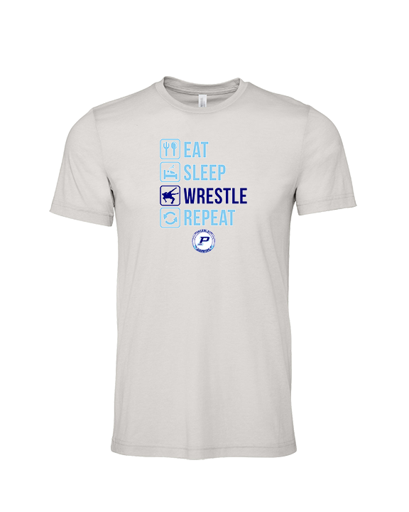 Pueblo HS Wrestling Eat Sleep Wrestle - Tri-Blend Shirt