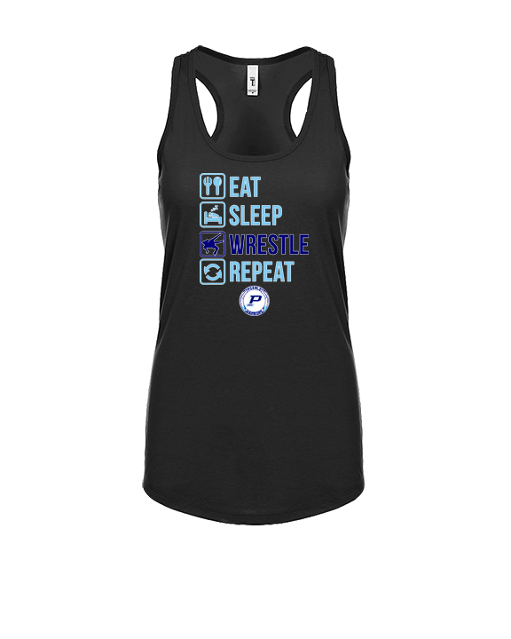 Pueblo HS Wrestling Eat Sleep Wrestle - Womens Tank Top