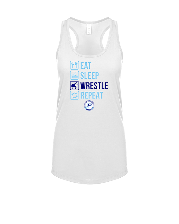 Pueblo HS Wrestling Eat Sleep Wrestle - Womens Tank Top