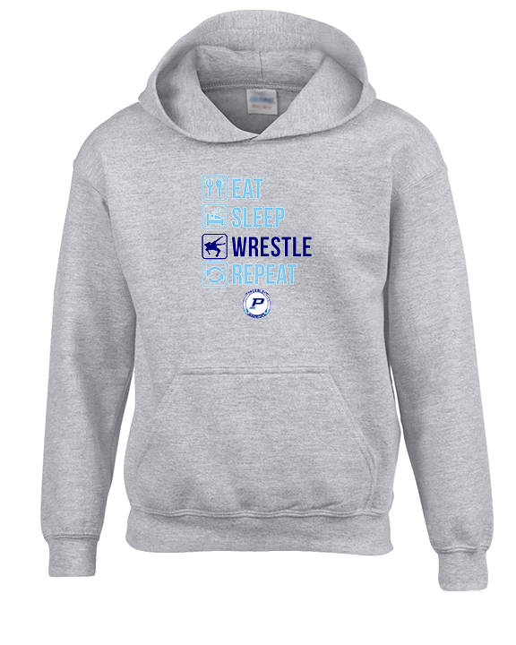 Pueblo HS Wrestling Eat Sleep Wrestle - Youth Hoodie