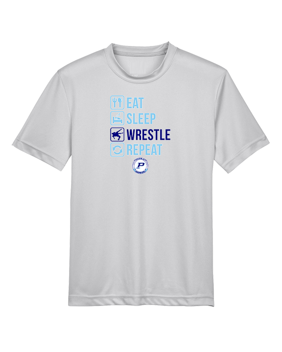 Pueblo HS Wrestling Eat Sleep Wrestle - Youth Performance Shirt