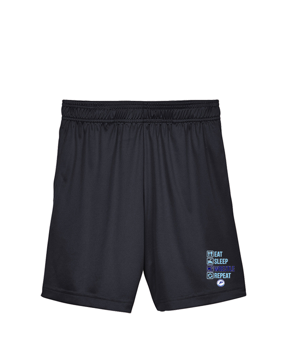 Pueblo HS Wrestling Eat Sleep Wrestle - Youth Training Shorts