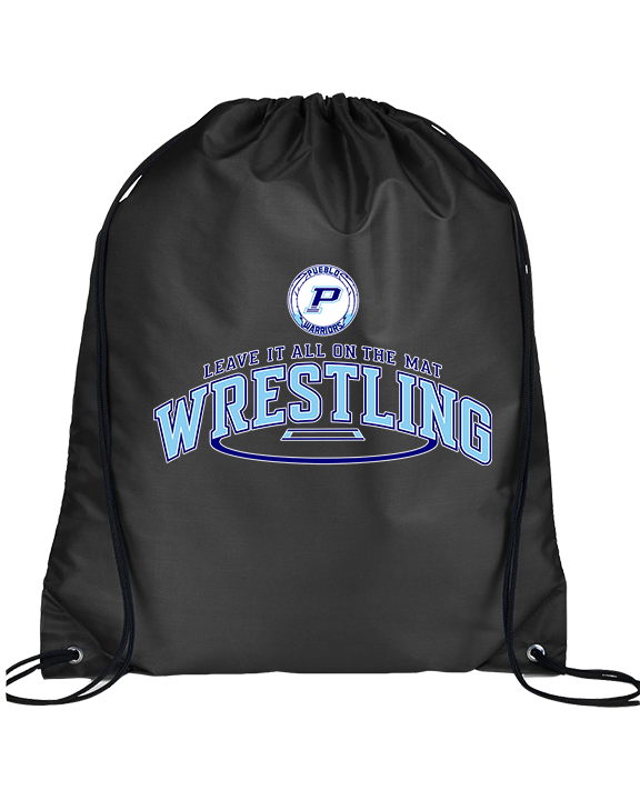 Pueblo HS Wrestling Leave It - Drawstring Bag