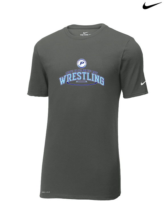 Pueblo HS Wrestling Leave It - Mens Nike Cotton Poly Tee