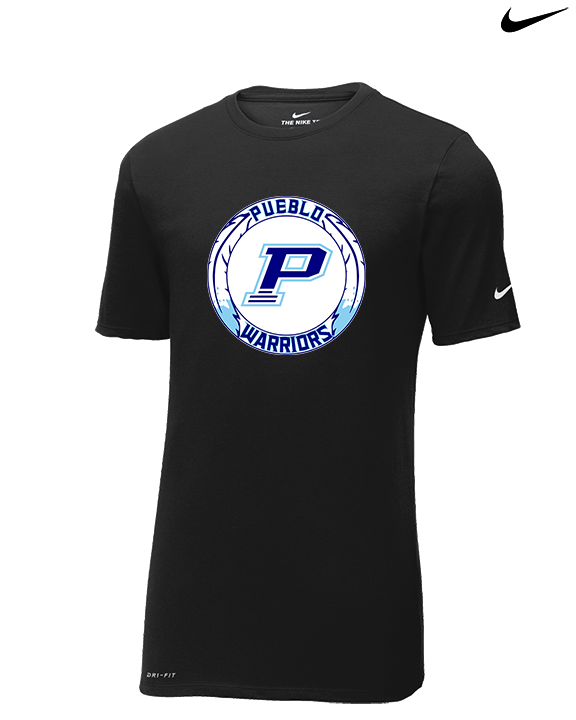 Pueblo HS Wrestling Logo - Mens Nike Cotton Poly Tee