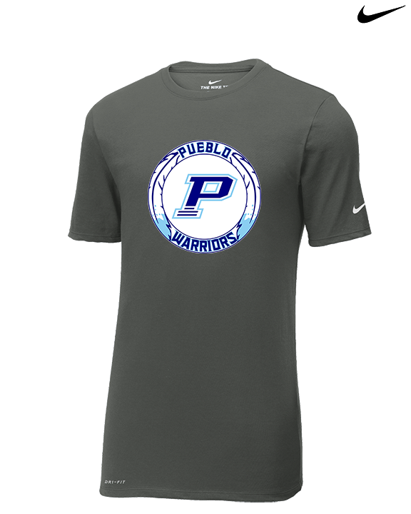 Pueblo HS Wrestling Logo - Mens Nike Cotton Poly Tee