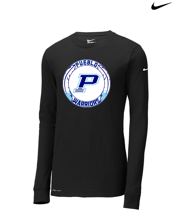 Pueblo HS Wrestling Logo - Mens Nike Longsleeve