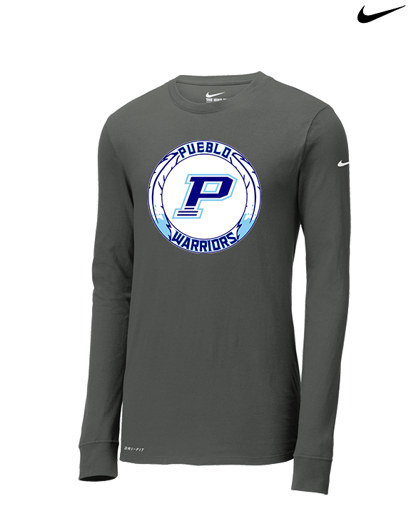 Pueblo HS Wrestling Logo - Mens Nike Longsleeve