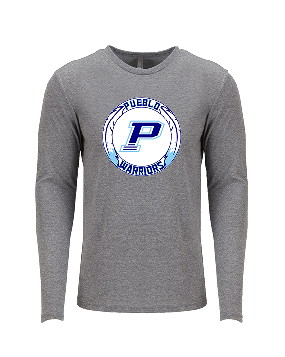 Pueblo HS Wrestling Logo - Tri-Blend Long Sleeve