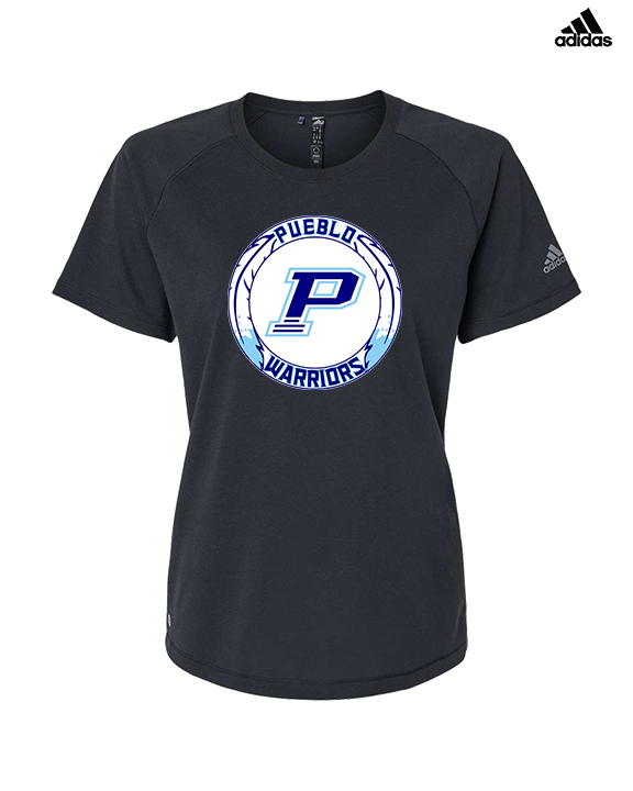 Pueblo HS Wrestling Logo - Womens Adidas Performance Shirt