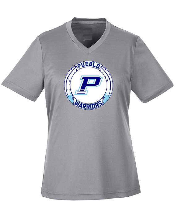 Pueblo HS Wrestling Logo - Womens Performance Shirt