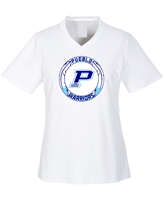 Pueblo HS Wrestling Logo - Womens Performance Shirt