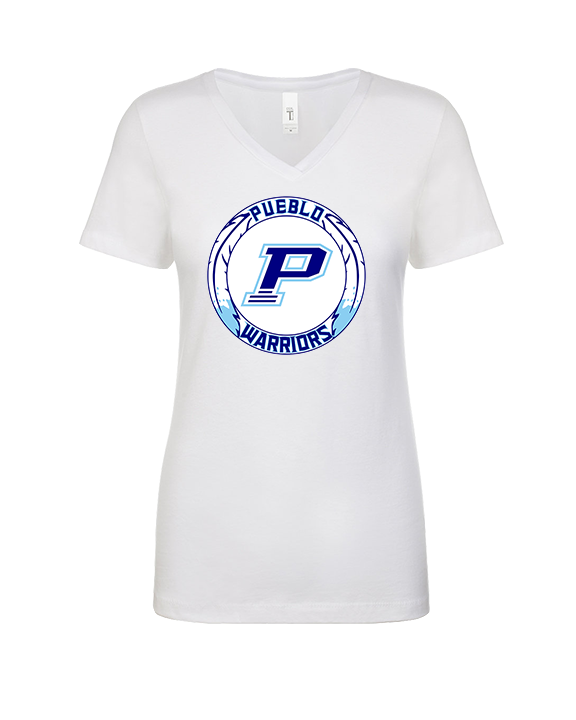 Pueblo HS Wrestling Logo - Womens Vneck