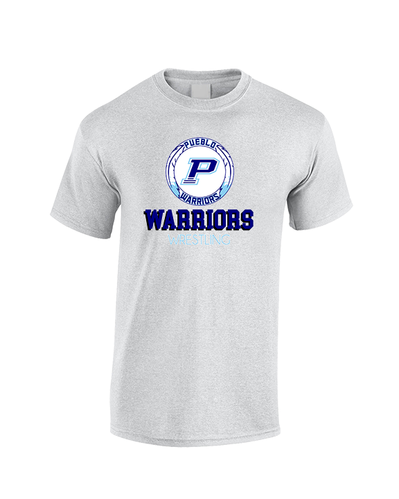 Pueblo HS Wrestling Shadow - Cotton T-Shirt