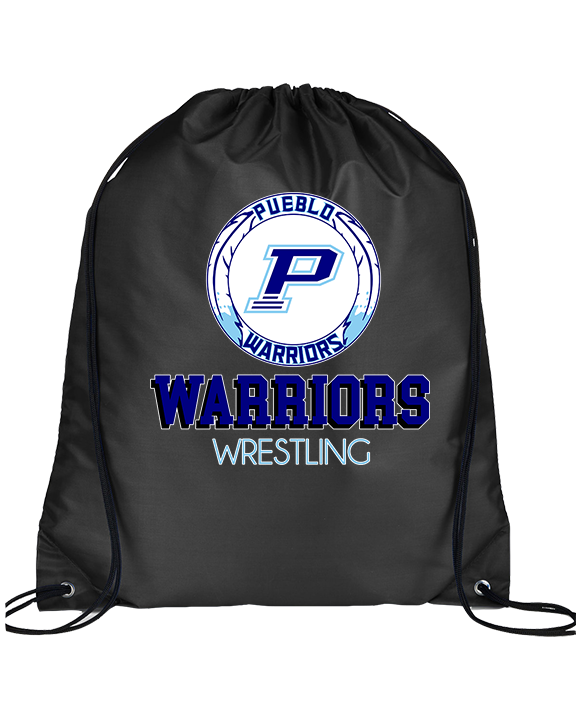 Pueblo HS Wrestling Shadow - Drawstring Bag