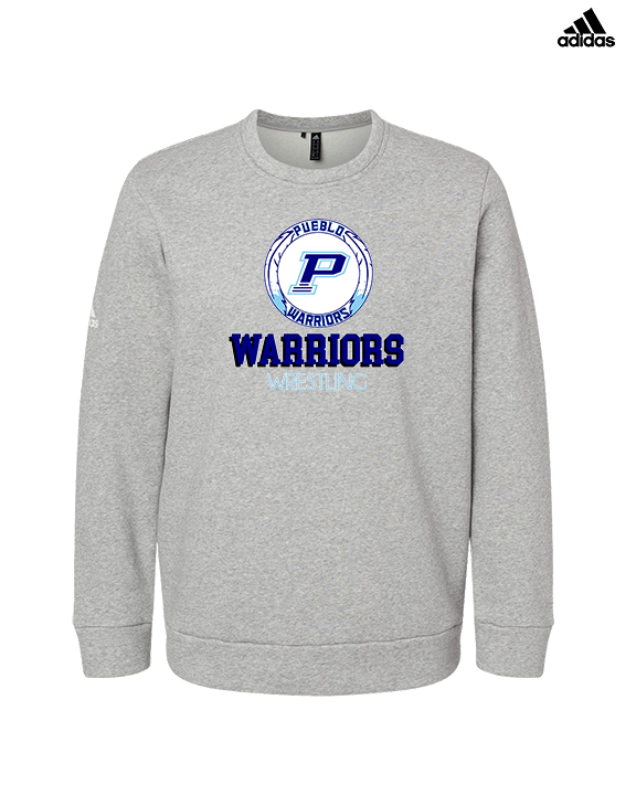 Pueblo HS Wrestling Shadow - Mens Adidas Crewneck