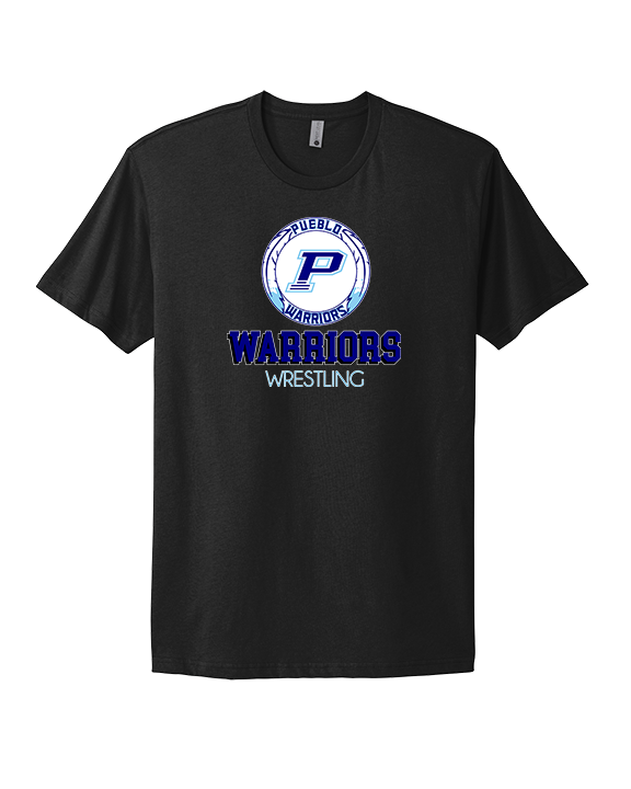 Pueblo HS Wrestling Shadow - Mens Select Cotton T-Shirt