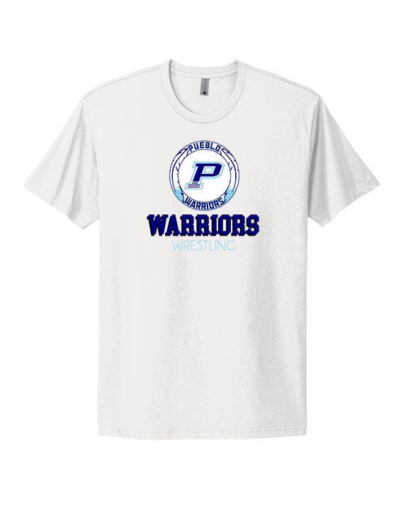 Pueblo HS Wrestling Shadow - Mens Select Cotton T-Shirt