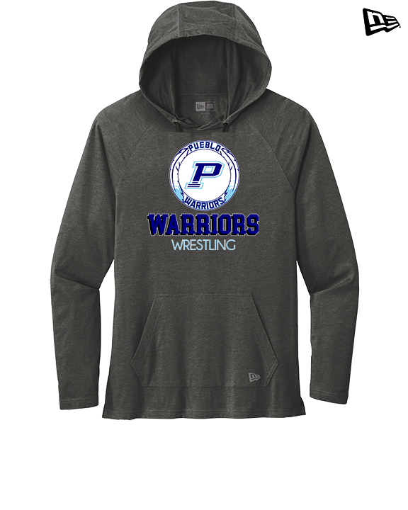 Pueblo HS Wrestling Shadow - New Era Tri-Blend Hoodie