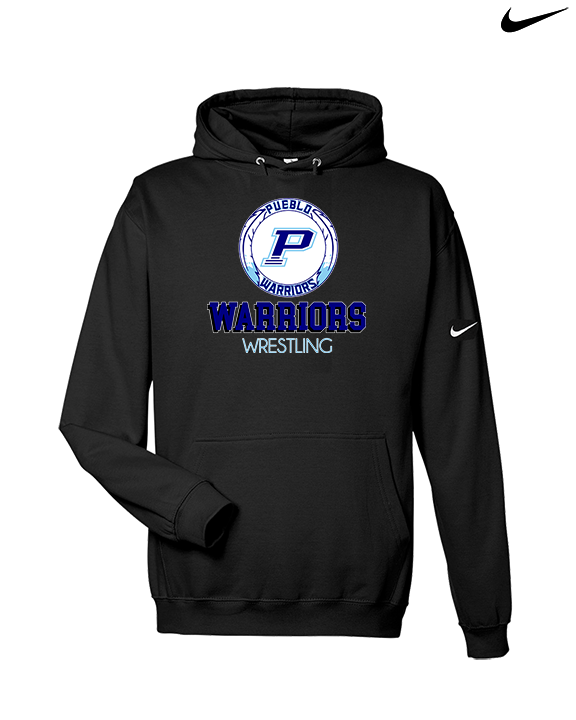 Pueblo HS Wrestling Shadow - Nike Club Fleece Hoodie