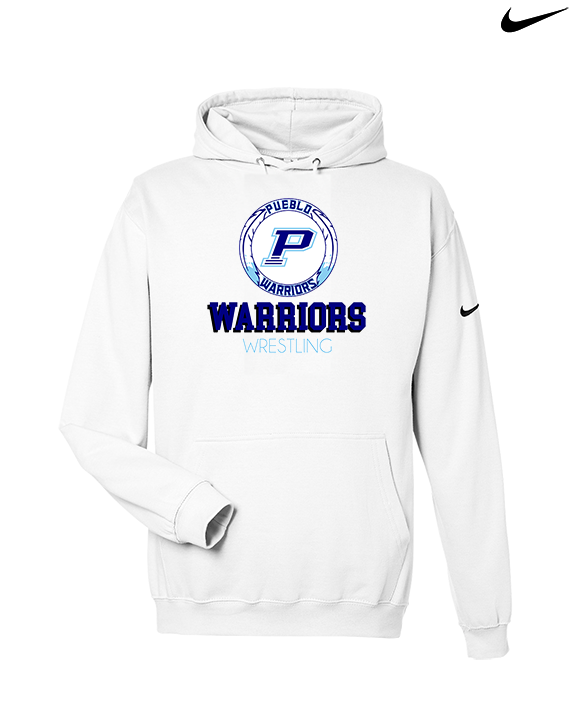 Pueblo HS Wrestling Shadow - Nike Club Fleece Hoodie