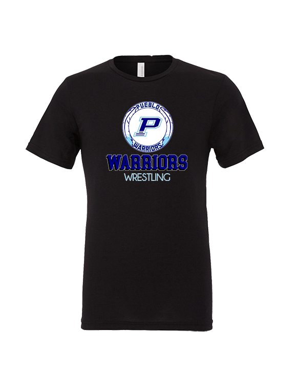 Pueblo HS Wrestling Shadow - Tri-Blend Shirt