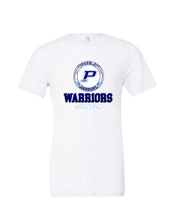 Pueblo HS Wrestling Shadow - Tri-Blend Shirt