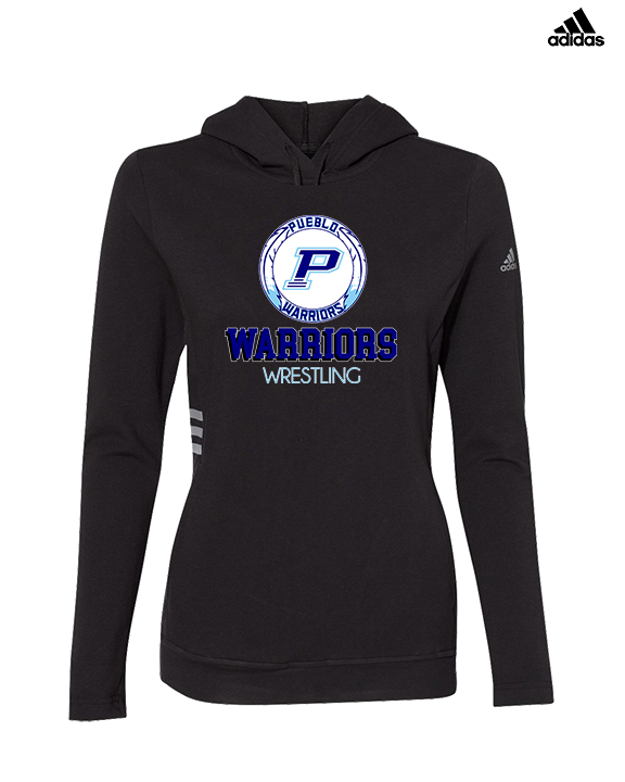 Pueblo HS Wrestling Shadow - Womens Adidas Hoodie