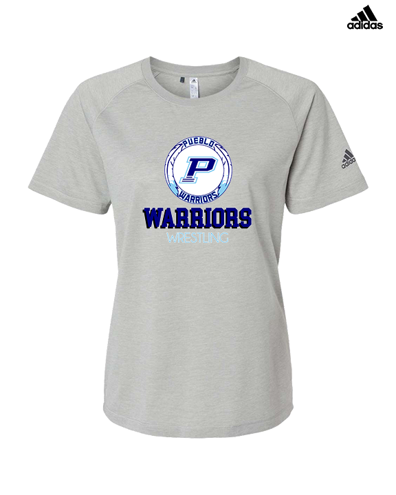 Pueblo HS Wrestling Shadow - Womens Adidas Performance Shirt