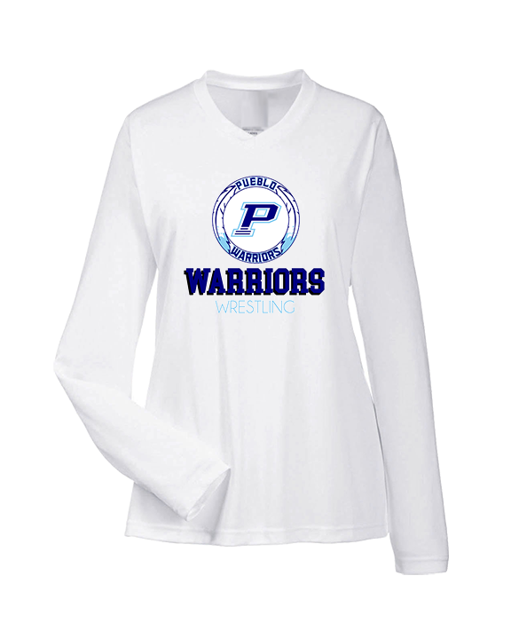 Pueblo HS Wrestling Shadow - Womens Performance Longsleeve