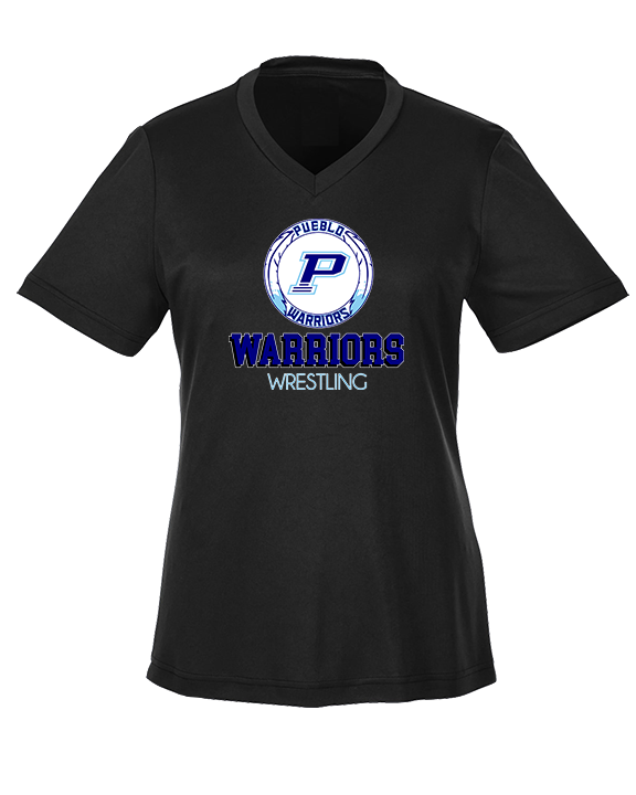 Pueblo HS Wrestling Shadow - Womens Performance Shirt