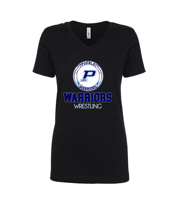 Pueblo HS Wrestling Shadow - Womens Vneck