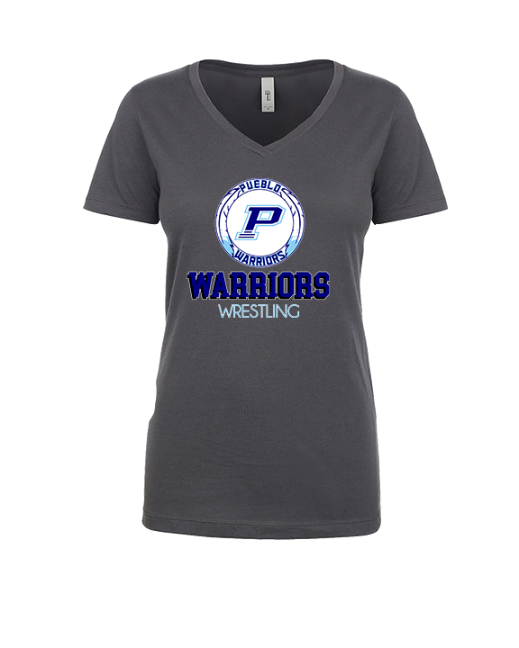 Pueblo HS Wrestling Shadow - Womens Vneck