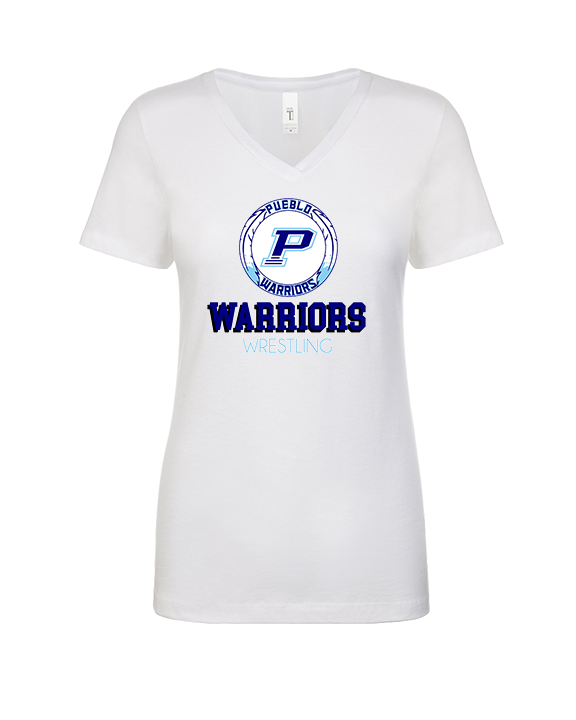 Pueblo HS Wrestling Shadow - Womens Vneck